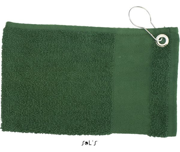 Sols Mali pamučni peškir sa metalnom zakačaljkom Caddy Bottle Green 01190
