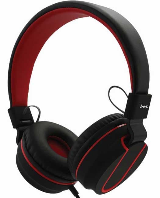 Slušalice sa mikrofonom MS Fever 2 crno-crvena