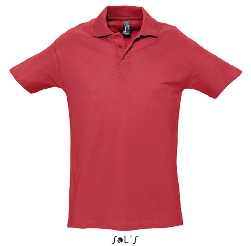 Sols Polo majica za muškarce Spring II Red veličina L 11362