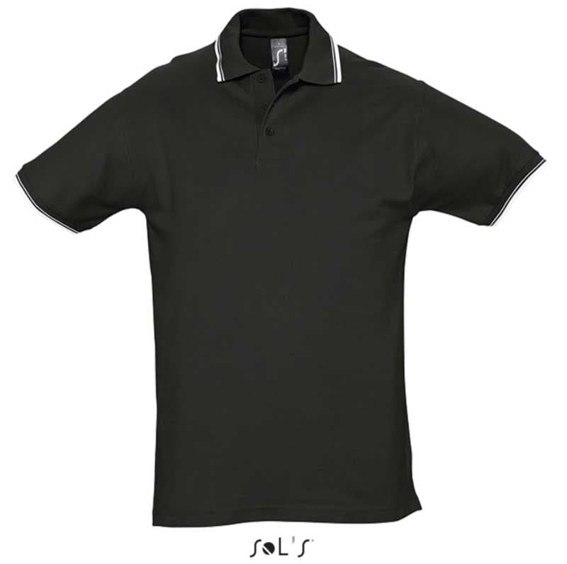 Muška polo majica Sols Practice Black veličina XL 11365
