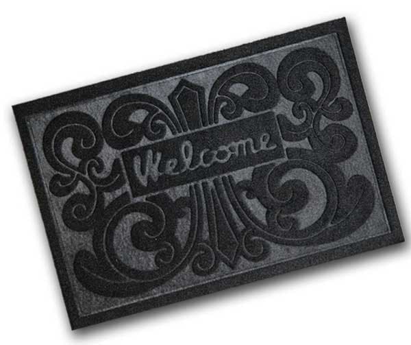 Otirač Basalto Ornament Black 40x60cm 40602