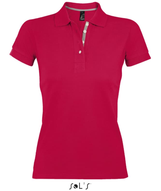 Sols Ženska majica sa kragnom i kratkim rukavima vel. XS Portland Women Red 00575