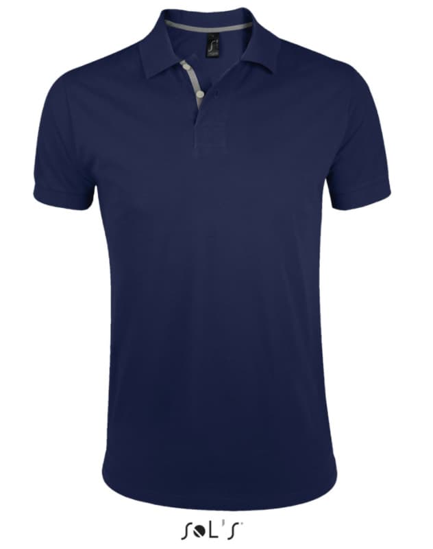 Sols Portland Muška majica sa kragnom vel. L French Navy 00574