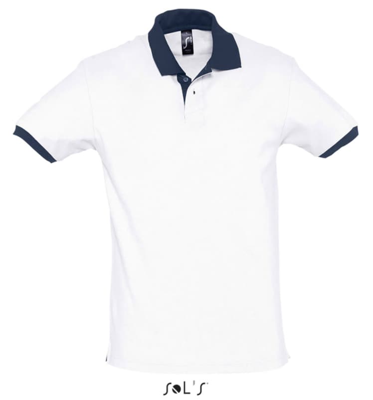 Muška majica sa kragnom veličina S Sols Prince White/French Navy 11369