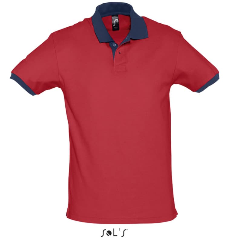 Muška majica sa kragnom veličina XS Sols Prince Red/French Navy 11369