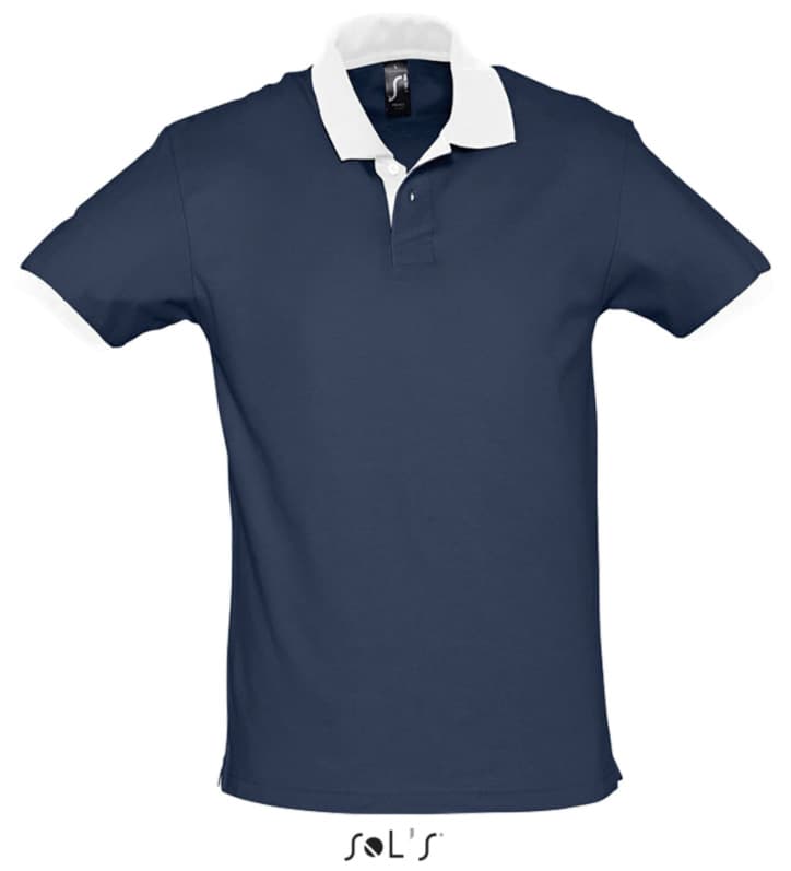 Muška majica sa kragnom veličina XXL Sols Prince French Navy/White 11369