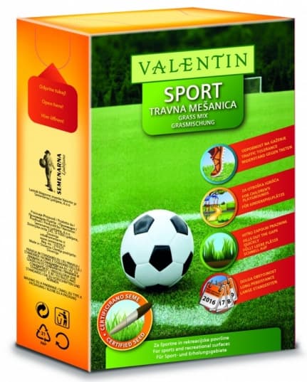 Seme za travu Valentin Sport 1kg - za sportske terene i terene za rekreaciju