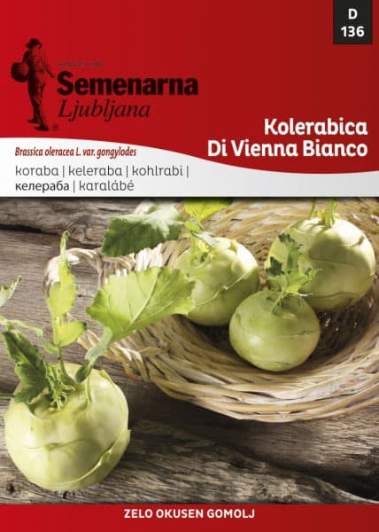 Seme za povrće - Keleraba dunavska bela -  Brassica oleracea L. var. gongylodes 136