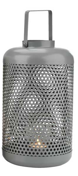 Fenjer Silas prečnik 15cm siva