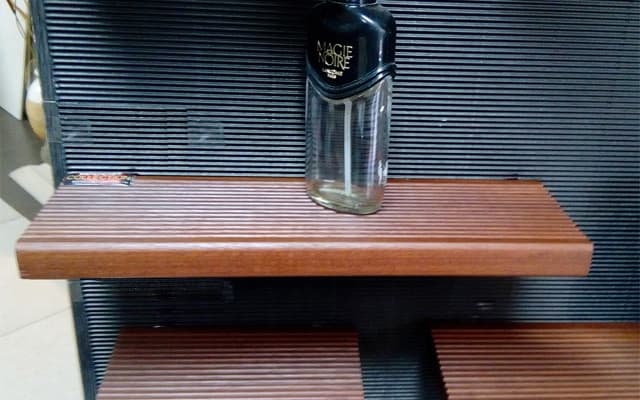 Polica za kupatilo od tikovine 28cm