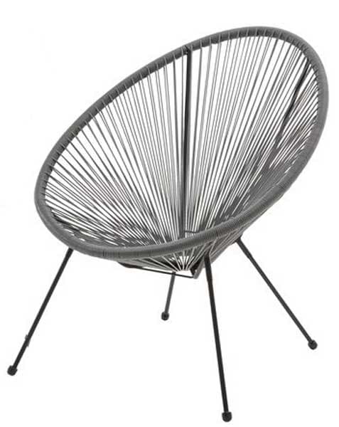Baštenska stolica Bery siva
