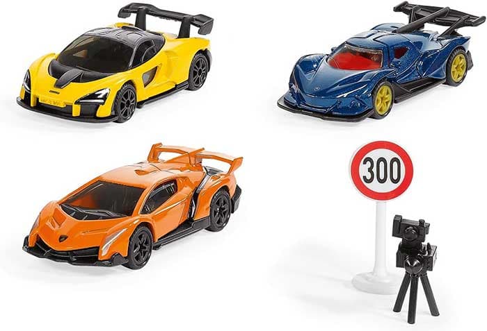 SIKU Igračke Automobilčići za decu - Set super automobili Lamborghini Veneno,  Apollo I.E. i McLaren Senna 6328