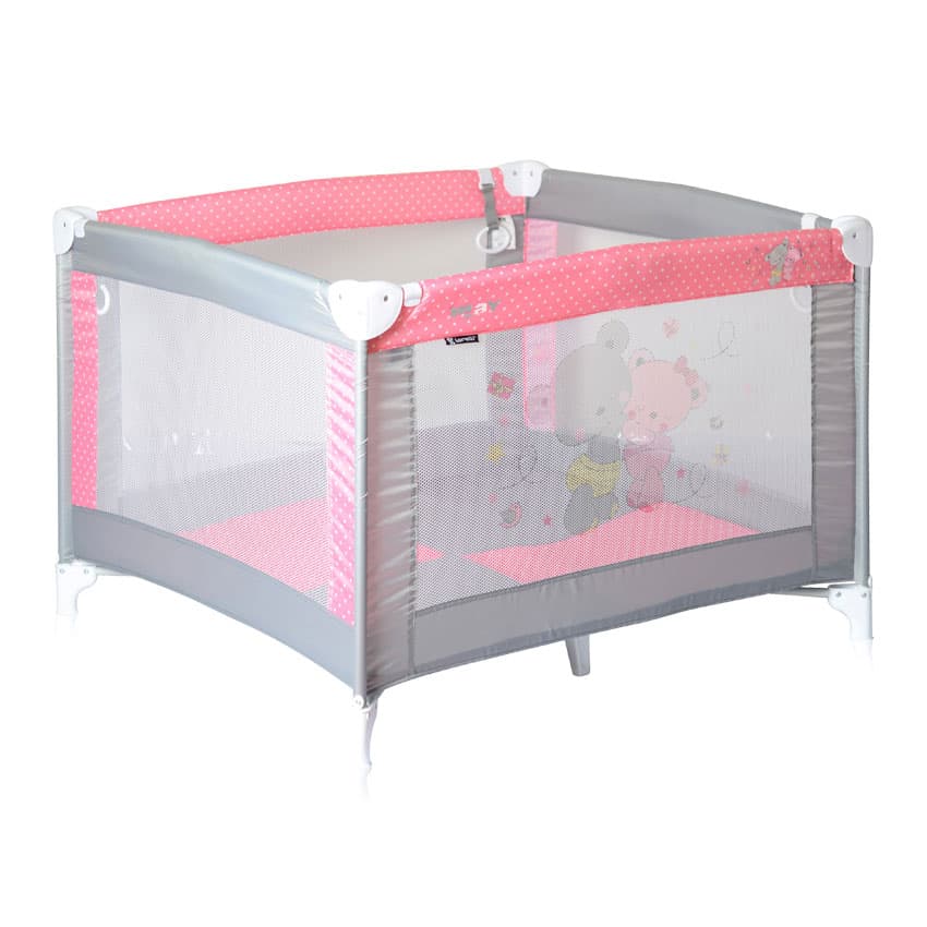 Lorelli Bebi ogradica za igru Play Grey and Pink ZaZa