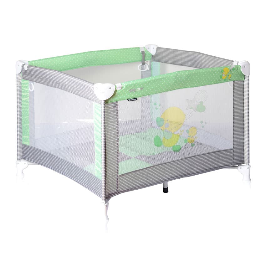 Lorelli Bebi ogradica za igru Play Grey and Green Ducks