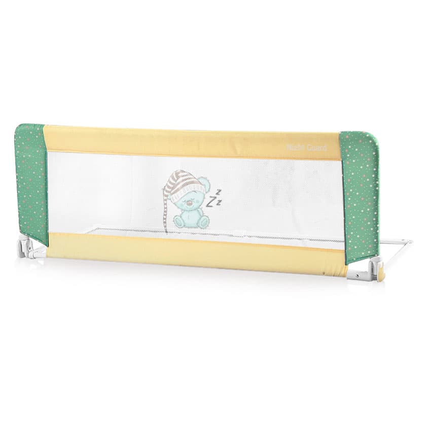 Lorelli Zaštitna ogradica za krevet Night Guard Beige and Green Sleeping Bear