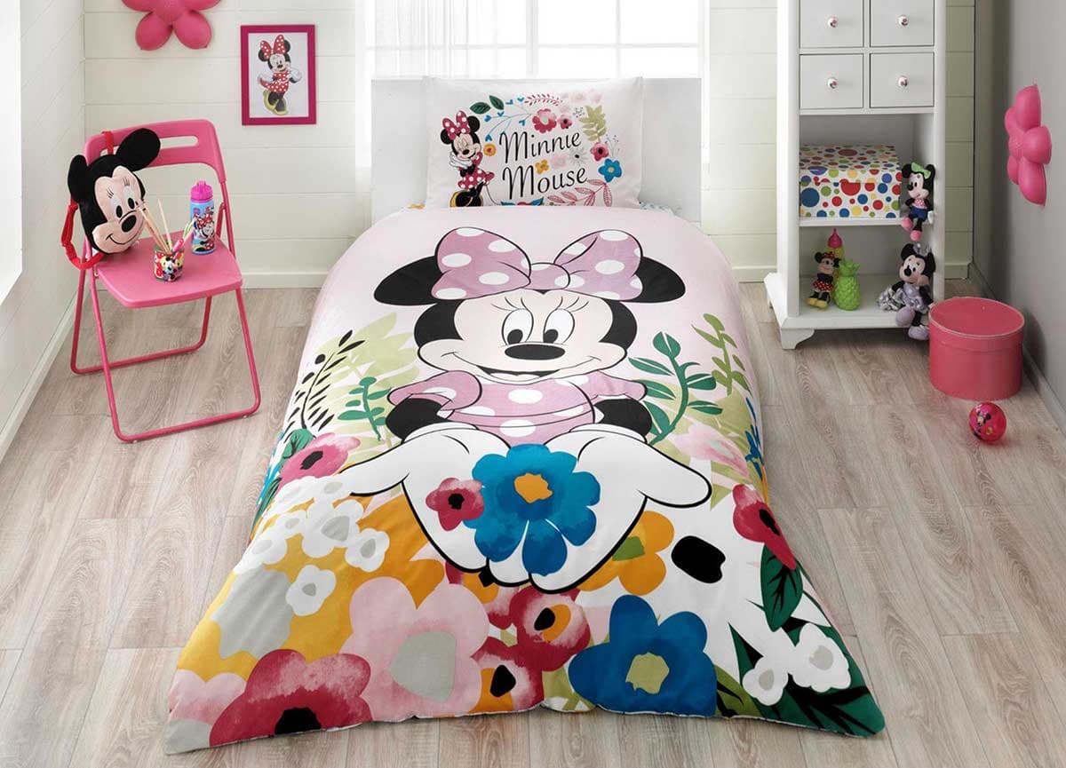 Dečija posteljina 100% pamuk Disney Minnie Glitter