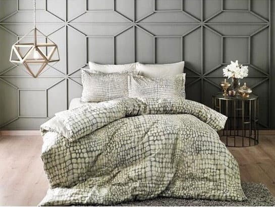 Digital saten posteljina za bračni krevet Crocodile