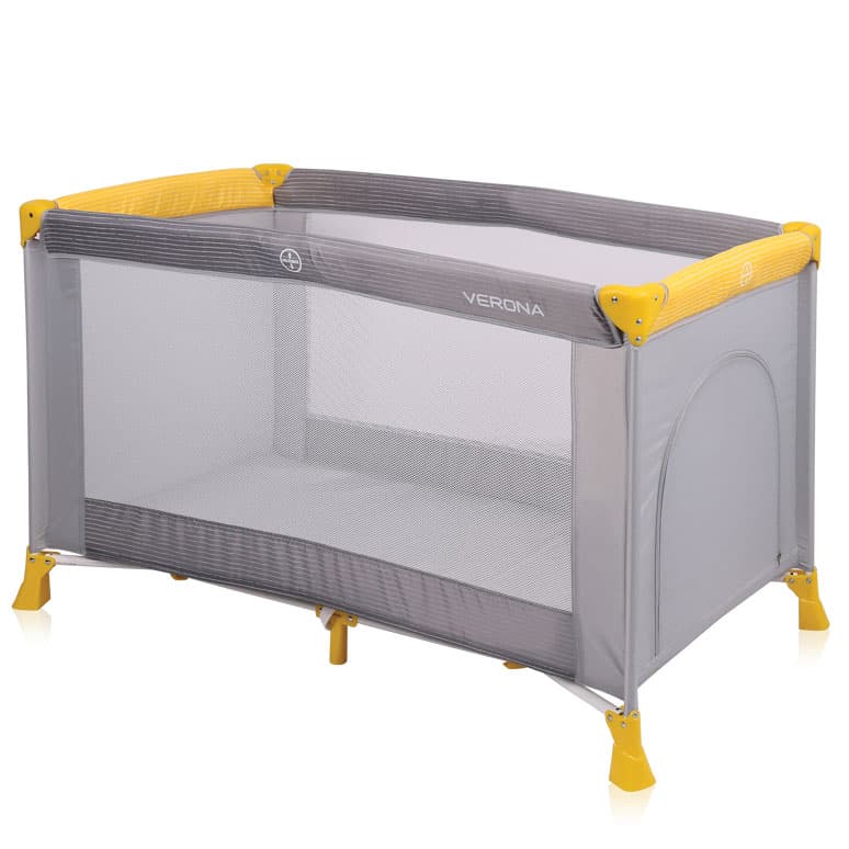 Prenosivi - putni  krevetić Lorelli Verona 1 Grey And Yellow