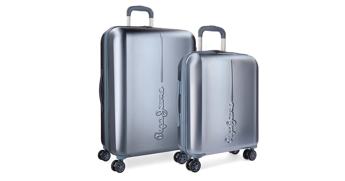 Pepe Jeans by Joumma Bags Set tvrdih kofera 55cm/70cm Cambridge Pearl Blue 54189