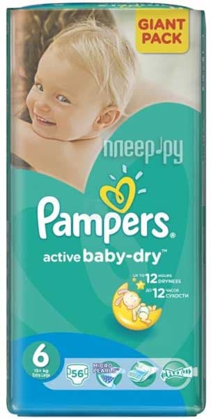 Pelene Pampers Active GP 6 Extra 15+kg 56 kom.