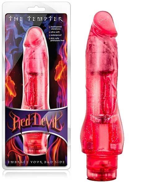 Crveni silikonski intimni masažer Red Devil