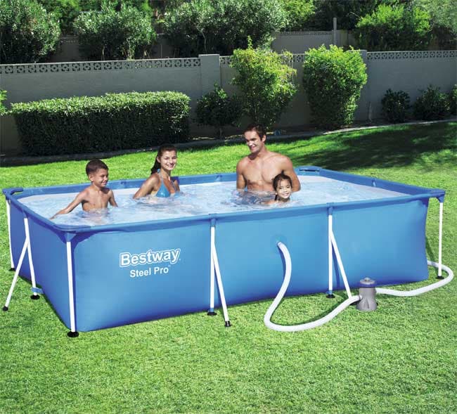 Bestway 56411 Pravougaoni bazen sa čeličnom konstrukcijom 300 x 201 x 66