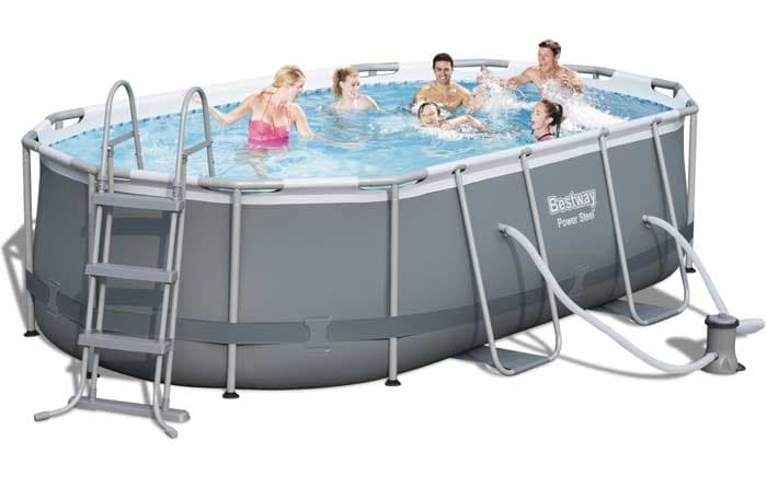 Bestway 56620 Ovalni bazen sa čeličnom konstrukcijom Komplet 424x250x100
