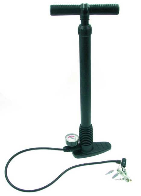 Ručna pumpa za bicikl sa manometrom i nastavcima za druge ventile Bee 190584