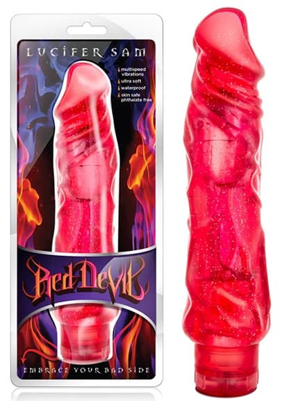 Crveni silikonski intimni masažer Red Devil 330336