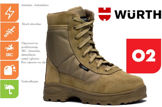 Radna čizma Camel O2 oker vel. 36