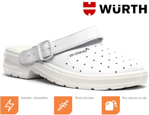 Wurth Muške Radne klompe Digiti-M bela O1 vel. 45
