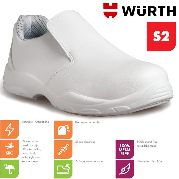 Wurth Bezbednosne cipele Lotus Bele S2 Plitke vel. 43