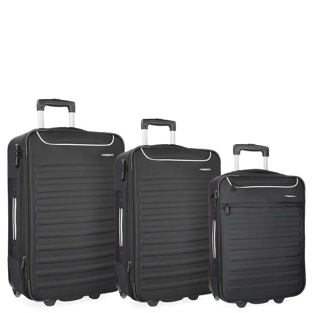 Movom Roll Road Komplet tri kofera 55 - 65 - 75cm Nairobi Black 53294