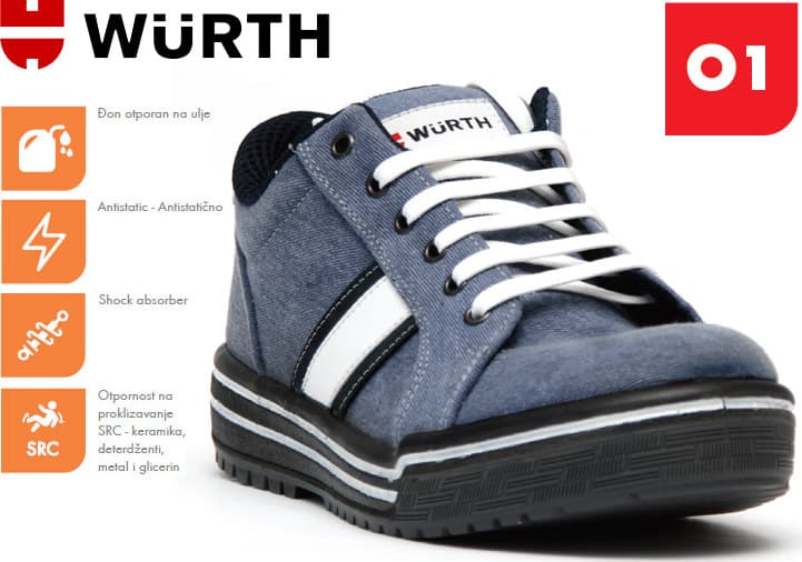 Wurth Radna patika Sirocco O1 vel. 43