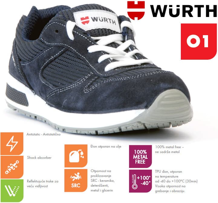 Wurth Radna patika Jogger Sport O1 vel. 45