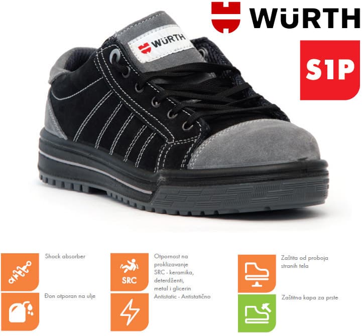 Wurth Bezbednosne patike Kastor plitke S1P vel. 38