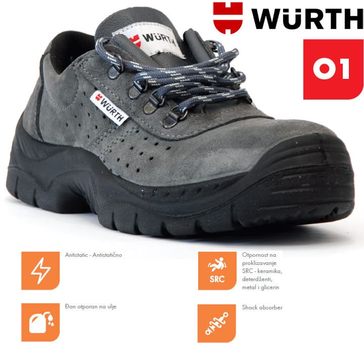 Wurth Radne cipele Triton O1 plitke vel. 46