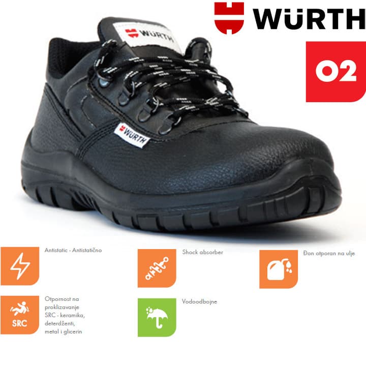 Wurth Radne cipele Libra O2 plitke vel. 39