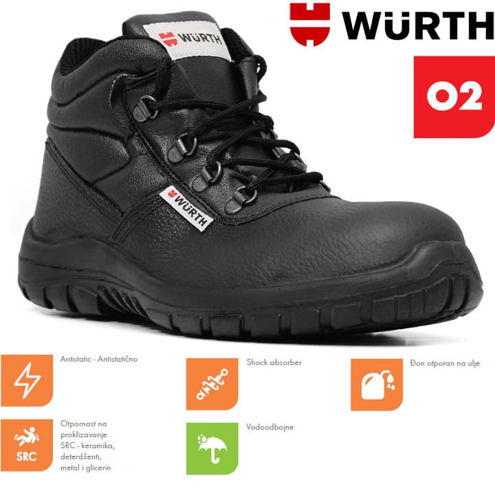 Wurth Radne cipele Libra O2 duboke vel. 42