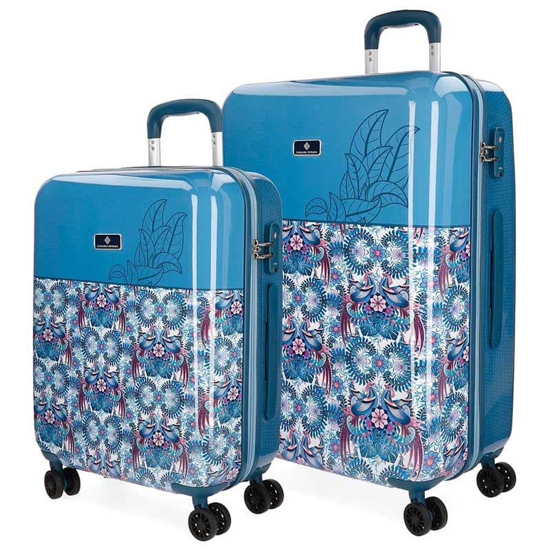 Komplet kofera Catalina Estrada Faisan Blue 55689