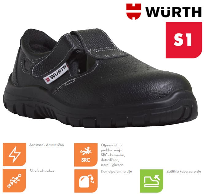 Wurth Bezbednosne sandale Kala S1 vel. 41