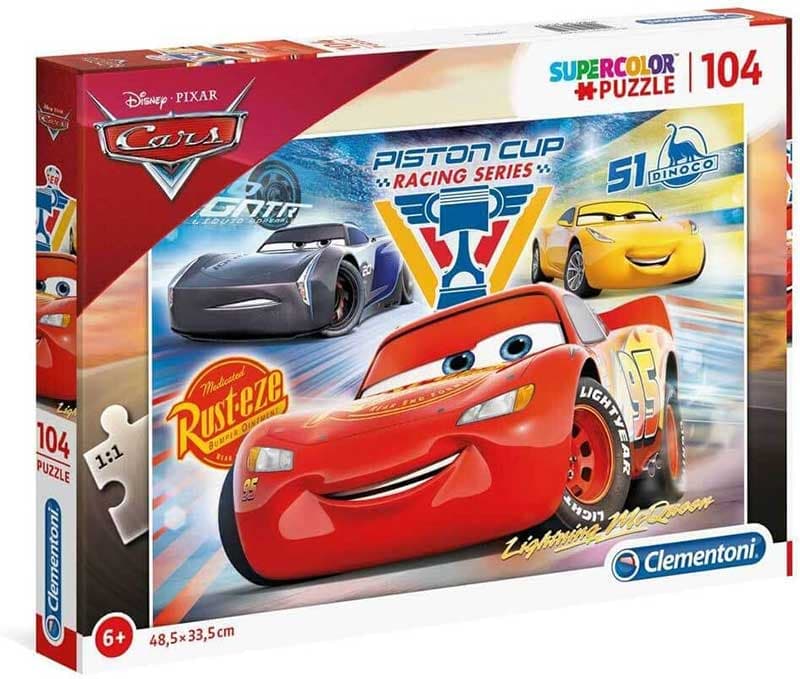 Puzzle slagalice 104 dela Disney Cars 3 Clementoni 27072