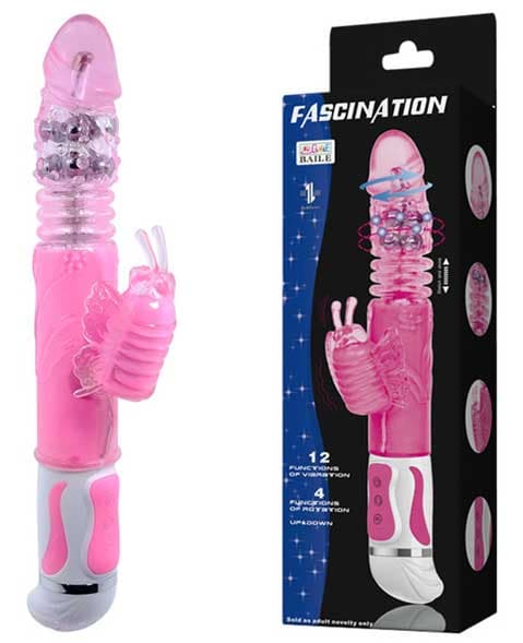 Silikonski rotacioni vibrator sa klitoralnim stimulatorom 0937