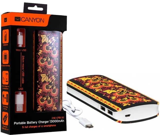 Canyon Powerbank Eksterna baterija 13.000mAh CNE-CPB130