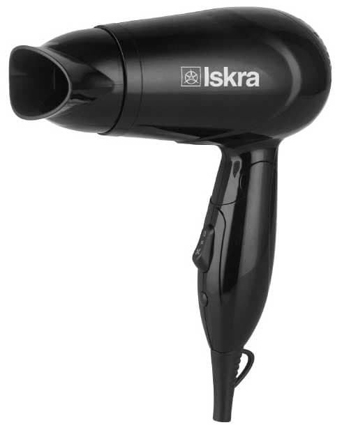 Iskra Putni fen za kosu sa sklopivom drškom RH-1818-1/BK