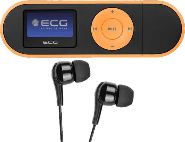 ECG MP3 Player sa slušalicama 4GB PMP 20 Black and Orange