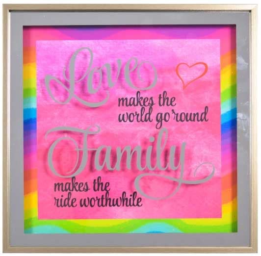 Slika sa porukom Love and Family