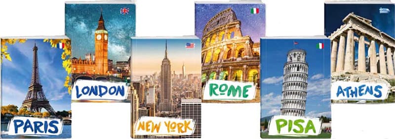 Sveske A4 format - blanko - 10 komada - City By Day