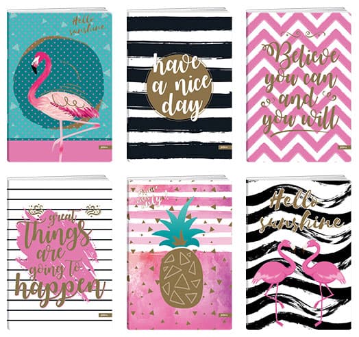 A5 Sveske na linije - pakovanje 10 komada Fashion