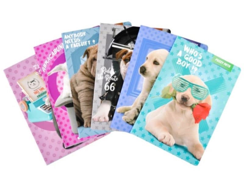 A5 Sveske na kvadratiće - pakovanje 10 komada Fuzzy Pets